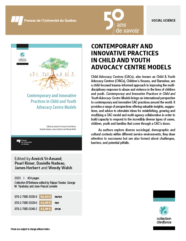 CONTEMPORARY AND INNOVATIVE PRACTICES IN CHILD AND YOUTH ADVOCACY CENTRE MODELS